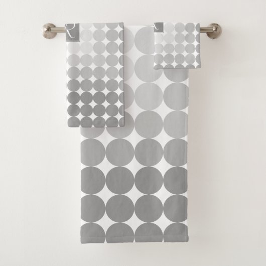 Monogramme Cercles Gris Moderne (En situation)