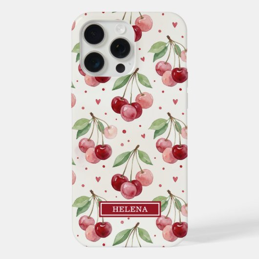 Monogramme Cerises Aquarelle (Verso)