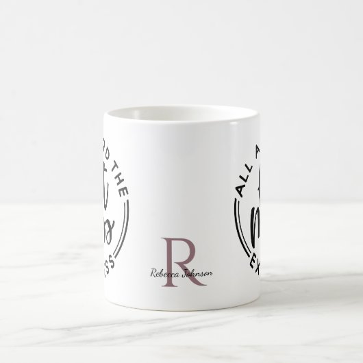 Monogramme Chaud Mess Express café Mug (Centre)