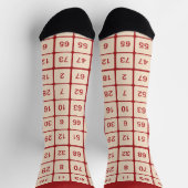 Monogramme chaussette de jeu de chance - Bingo (Haut)