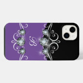 Monogramme Chic avec Bling Pailleté (Verso Horizontal)
