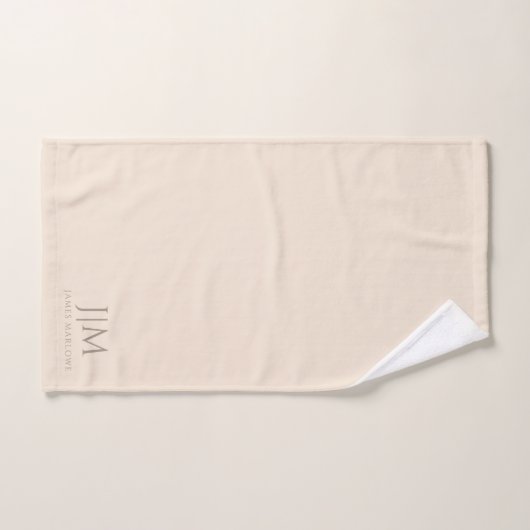Monogramme Chic Beige (Serviette à main)