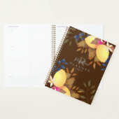Monogramme chic citron Brown (Devant avec enveloppe)