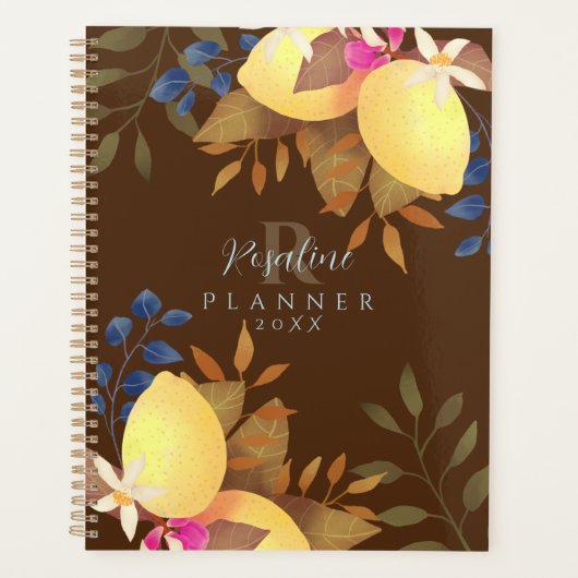 Monogramme chic citron Brown (Devant)