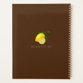 Monogramme chic citron Brown (Dos)