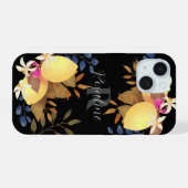 Monogramme chic citron noir (Verso Horizontal)