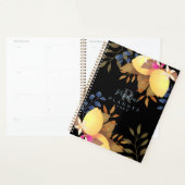 Monogramme chic citron noir (Devant avec enveloppe)