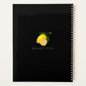 Monogramme chic citron noir (Dos)