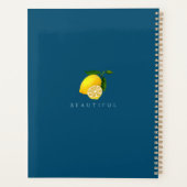 Monogramme chic citron turquoise (Dos)