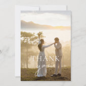 Monogramme Chic Elegant Couple Merci photo (Devant)