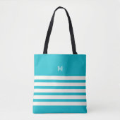 Monogramme | Chic Sac fourre-tout Turquoise (Devant)