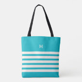 Monogramme | Chic Sac fourre-tout Turquoise (Dos)