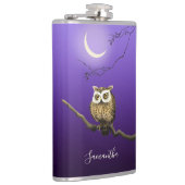 Monogramme Chouette nocturne Lune Lumière Flacon b (Droite)