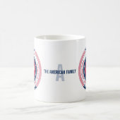 Monogramme circulaire Patriotique Nevada Mug (Centre)