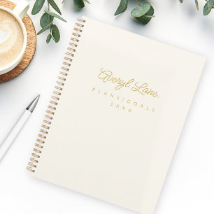 Monogramme Classic Élégant Minimal Gold Script
