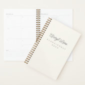 Monogramme Classic Élégant Minimal Gold Script (Devant avec enveloppe)