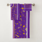 Monogramme classique avec Gold Music Notes sur PUR (En situation)