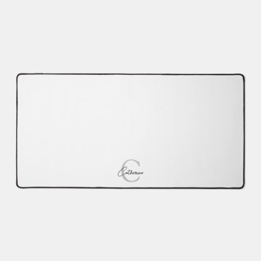 Monogramme classique de script blanc (Recto)