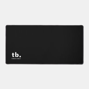Monogramme Classique Élégant Minimaliste Noir et B