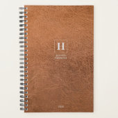 Monogramme classique en cuir usé 202x hebdomadaire (Devant)