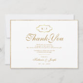 MONOGRAMME CLASSIQUE ET MERCI DE CALLIGRAPHIE ROMA (Devant)