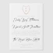 Monogramme classique Faire-part de mariage intempo (Recto)