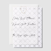 Monogramme classique Faire-part de mariage intempo (Décalage (Invitation))