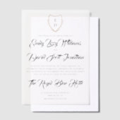 Monogramme classique Faire-part de mariage intempo (Compenser)