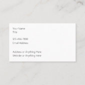 Monogramme classique Floral Damask Cartes de visit (Dos)