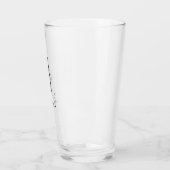 Monogramme classique initial J avec verre de nom d (Gauche)