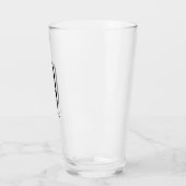 Monogramme classique initial O avec verre de nom d (Gauche)
