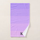Monogramme classique Lilac Ombre violet (Serviette à main)