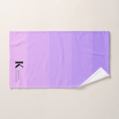 Monogramme classique Lilac Ombre violet (Serviette à main)