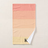 Monogramme classique Ombre Peach (Serviette à main)