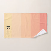 Monogramme classique Ombre Peach (Serviette à main)