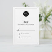 MONOGRAMME CLASSIQUE | RSVP POUR MARIAGE (Debout devant)
