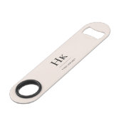 Monogramme Classique Simple Moderne Rose (Devant angulaire)