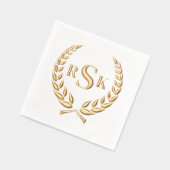 Monogramme classique traditionnel de couronne Mari (Gauche)