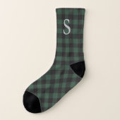 Monogramme classique vert noir de bison tartan pla (Gauche - extérieur)