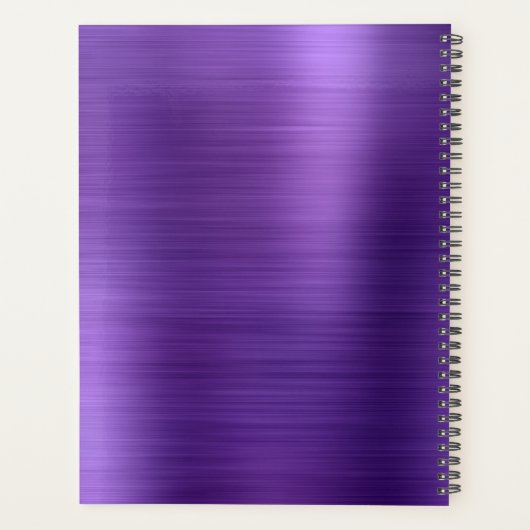 Monogramme classique violet métallique simple bros (Dos)