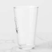 Monogramme classique Z initial avec verre de nom d (Gauche)