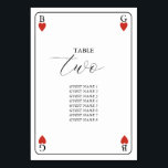 Monogramme Coeurs Jouer Carte Mariage Numéro de ta<br><div class="desc">Un monogramme unique coeurs jouant style carte mariage design. Un design impressionnant qui utilise des éléments de jeu de cartes pour créer un design de papeterie mariage unique. Un élégant monogramme de mariage de coeur rouge. Un modèle d'une carte de jeu mariage modèle de numéro de table avec des éléments...</div>