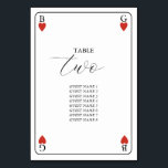 Monogramme Coeurs Jouer Carte Mariage Numéro de ta<br><div class="desc">Un monogramme unique coeurs jouant style carte mariage design. Un design impressionnant qui utilise des éléments de jeu de cartes pour créer un design de papeterie mariage unique. Un élégant monogramme de mariage de coeur rouge. Un modèle d'une carte de jeu mariage modèle de numéro de table avec des éléments...</div>