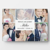 Monogramme Collage ÉDITABLE Plaque de COULEUR avec (Devant)