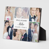 Monogramme Collage ÉDITABLE Plaque de COULEUR avec (Côté)