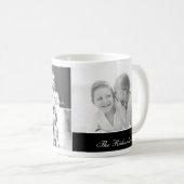 Monogramme Collage personnalisé Photo Mug - Vert (Devant droit)
