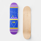 Monogramme Colorful Mountain Logo Skateboard (Recto)