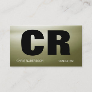 Monogramme Contemporary Chic Carte de visite