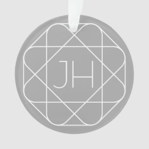 Monogramme Cool, Style de Logo Hip Vibe Gris & B