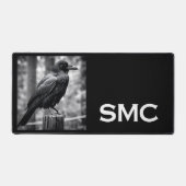 Monogramme Corbeau Noir et Blanc (Recto)